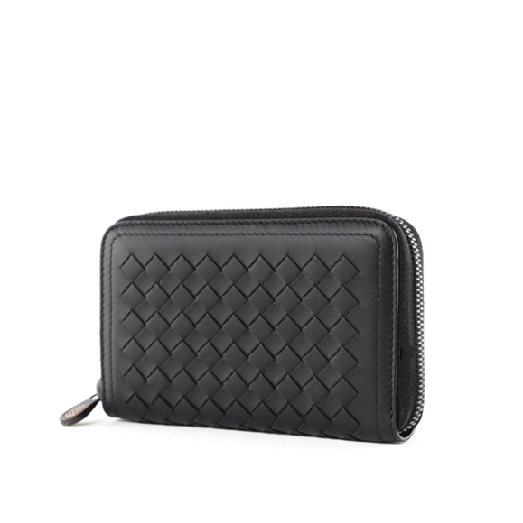 Bottega Veneta Handbags - NWT Bottega Veneta Woven Nappa Zip Around Wallet